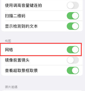 麻江苹果手机维修网点分享iPhone如何开启九宫格构图功能 