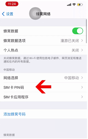 麻江苹果14维修网分享如何给iPhone14的SIM卡设置密码 